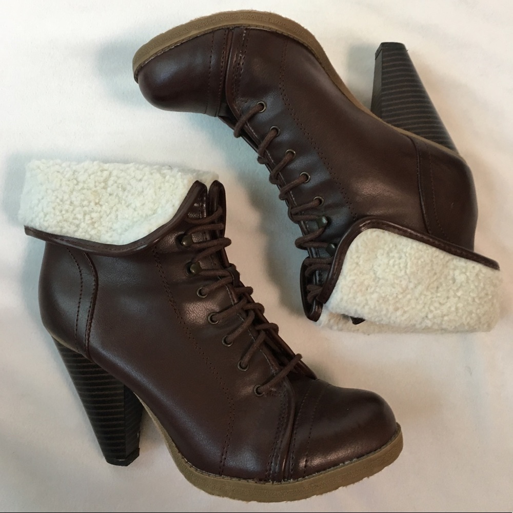 Mossimo Supply Co. Laced Heel Booties